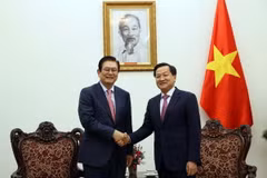 Phó Thủ tướng Lê Minh Khái tiếp Phó Chủ tịch, Giám đốc điều hành Tập đoàn Hyosung Lee Sang Woon. (Ảnh: An Đăng/TTXVN)