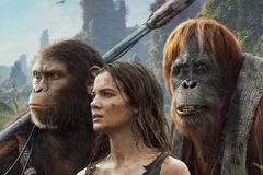 Poster phim "Kingdom of the Planet of the Apes."