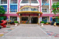 Một trường quốc tế tự xưng ở Thành phố Vinh. (Ảnh: Bích Huệ/TTXVN)