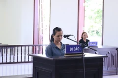 Bị cáo Phạm Thị Ngọc Huyền. (Ảnh: Đậu Tất Thành/Vietnam+)