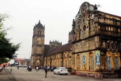 Nhà thờ chính tòa Bùi Chu, xã Xuân Ngọc, huyện Xuân Trường, tỉnh Nam Định. (Ảnh: Văn Đạt/TTXVN)