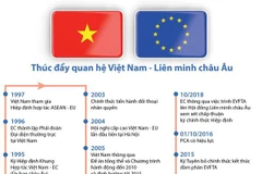 [Infographics] Thúc đẩy quan hệ Việt Nam-Liên minh châu Âu