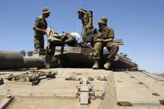 Binh sỹ Israel tham gia một cuộc diễn tập. (Nguồn: AFP/TTXVN)