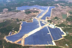 Toàn cảnh Nhà máy điện mặt trời Cư Jút. (Ảnh: Ngọc Minh/TTXVN)