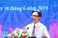 Phó Thủ tướng Vũ Đức Đam phát biểu chỉ đạo Hội nghị. (Ảnh: Phương Hoa/TTXVN)