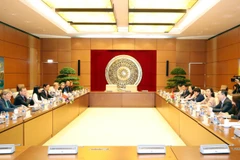 Quang cảnh buổi hội đàm. (Nguồn: TTXVN)