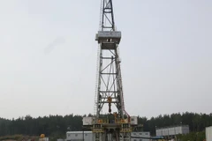 Nhà máy địa nhiệt tại Pohang, cách thủ đô Seoul của Hàn Quốc 375km về phía đông nam, ngày 20/3/2019. (Ảnh: Yonhap/TTXVN)