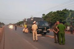 Hiện trường vụ tai nạn. (Ảnh: Đậu Tất Thành/TTXVN)