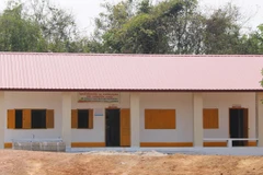 Trường mầm non bản Huoitom. (Ảnh: Xuân Tú/TTXVN) 