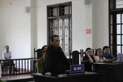 Bị cáo Phạm Văn Tuân tại phiên tòa. (Ảnh: Vũ Hà/TTXVN