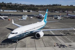 Máy bay Boeing 737 MAX 7 tại Seattle, Washington, Mỹ. (Nguồn: AFP/TTXVN)