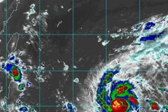 Bão Nepartak nhìn trên vệ tinh. (Nguồn: abc.net.au)