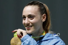 Vận động viên bắn súng Anna Korakaki. (Nguồn: nbcolympics.com)