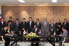 Toàn cảnh lễ ký kết. (Ảnh: Xuân Khu/Vietnam+)