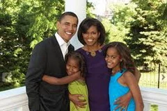 Gia đình Tổng thống Obama. (Nguồn: Internet)