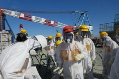 Đo được chỉ số phóng xạ cao tại nhà máy điện Fukushima. (Nguồn: AFP/TTXVN)