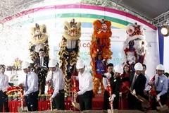 Quang cảnh lễ khởi công dự án. (Ảnh: Hoàng Hải/TTXVN)