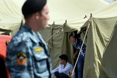 Khu lều bạt ở quận phía Đông Mátxcơva. (Nguồn: RIA Novosti) 