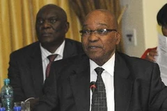 Tổng thống Nam Phi Jacob Zuma chủ trì cuộc họp Ủy ban cấp cao đặc biệt AU ở Pretoria. (Nguồn: THX/TTXVN)