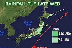 Vị trí và hướng đi của bõa Wipha. (Nguồn: accuweather.com)