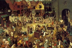 Bức kiệt tác “The Fight Between Carnival and Lent." (Nguồn: Internet)