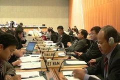 Ông Hà Quang Doãn phát biểu tại phiên rà soát. (Ảnh: Đức Hùng/Vietnam+)