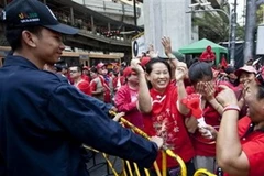 Người biểu tình tập trung tại thủ đô Bangkok ngày 23/1. (Nguồn: AP)