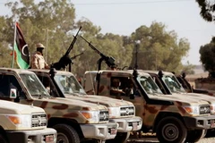 Lực lượng an ninh Libya tại trụ sở ở Tripoli. (Nguồn: AFP/TTXVN)