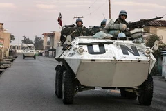 Lực lượng gìn giữ hòa bình tại Haiti. (Nguồn: batalhaosuez.com.br)