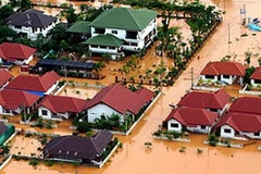 Cảnh ngập lụt nghiêm trọng ở Thái Lan. (Nguồn: Internet)