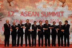 Các trưởng đoàn tham dự ASEAN 17. (Ảnh: Trọng Đức/TTXVN)