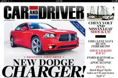 Phiên bản đọc trên iPad của tạp chí Car and Driver. (Nguồn: itunes.apple.com)