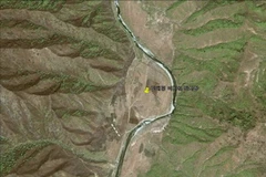 Địa điểm được cho là sẽ diễn ra vụ phóng thử tên lửa của Triều Tiên ở huyện Anbyeon, tỉnh Gangwon. (Nguồn: Yonhap/TTXVN)