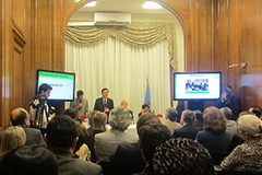 Bộ trưởng Phạm Vũ Luận phát biểu tại lễ ký biên bản ghi nhớ. (Ảnh: Quang Sơn/Vietnam+)