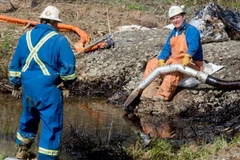 Khắc phục sự cố vỡ đường ống dẫn dầu Pegasus. (Nguồn: Reuters)