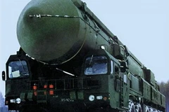 Tên lửa đạn đạo liên lục địa Voevoda. (Nguồn: moscowtopnews.com)