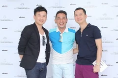 Ba nhà thiết kế tóc Minh Tâm, Don Hậu, Trọng Khôi. (Nguồn: Vietnam+)