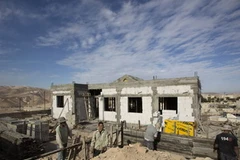 Công trường xây dựng khu định cư Do Thái Alon ở phía Đông Jerusalem. (Nguồn: AFP/TTXVN)