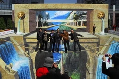 Một tác phẩm tranh 3D của Qi Xinghua. (Nguồn: Internet)