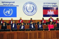 Một phiên xét xử tội ác Khmer Đỏ tháng 6/2011. (Nguồn: AFP/TTXVN)