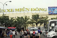 Quang cảnh bến xe miền Đông. (Ảnh: Hoàng Hải/TTXVN)