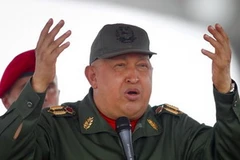 Tổng thống Hugo Chávez xuất hiện trước công chúng hôm 20/10. (Nguồn: Reuters)