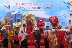 Lễ khởi công xây dựng Xí nghiệp nữ trang PNJ. (Ảnh: Hà Huy Hiệp/Vietnam+)