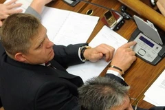 Biêu quyết thông qua quỹ EFSF tại Quốc hội Slovakia. (Nguồn: Getty Images)