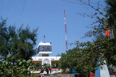 Trạm phát sóng của Viettel trên đảo Sinh Tồn. (Nguồn: viettel.com.vn)