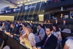 Toàn cảnh Hội nghị cấp cao về giải quyết ô nhiễm rác thải nhựa, diễn ra ngày 27/5 tại trụ sở Tổ chức Giáo dục, Khoa học và Văn hóa Liên Hợp Quốc (UNESCO) ở thủ đô Paris. (Ảnh: TTXVN)