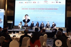 Toàn cảnh Hội nghị xúc tiến đầu tư Hong Kong (Trung Quốc)- TP Hồ Chí Minh. (Ảnh: Xuân Anh/TTXVN)