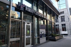Chi nhánh Ngân hàng First Citizens ở Raleigh, tiểu bang Bắc Carolina, Mỹ. (Ảnh: Bizjournals/TTXVN)