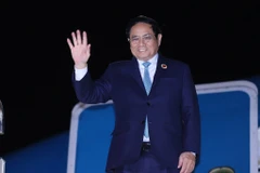 Thủ tướng Phạm Minh Chính rời Tokyo, kết thúc chuyến tham dự Hội nghị Cấp cao Kỷ niệm 50 năm quan hệ ASEAN-Nhật Bản và các hoạt động song phương. (Ảnh: Dương Giang/TTXVN)