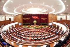 Toàn cảnh Hội nghị Trung ương 8, khóa XIII. (Ảnh: Phương Hoa/TTXVN)